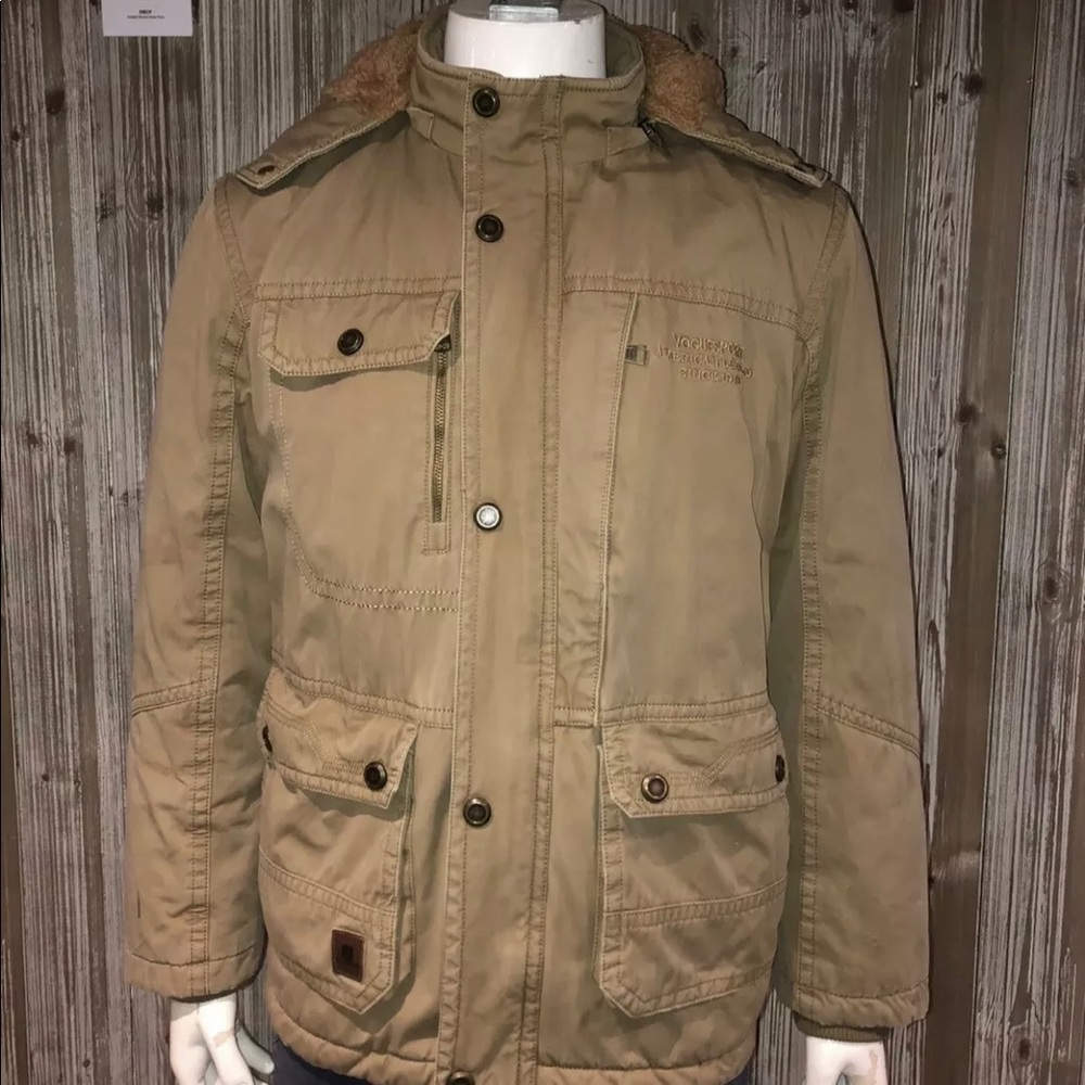 Jeep Chariot Khaki Winter Quilted Coat